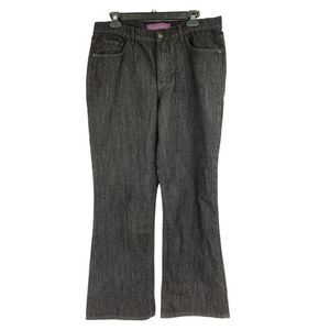 Womens Gloria Vanderbilt Gabby Size 14P Bootcut High Rise Black Jeans 1463